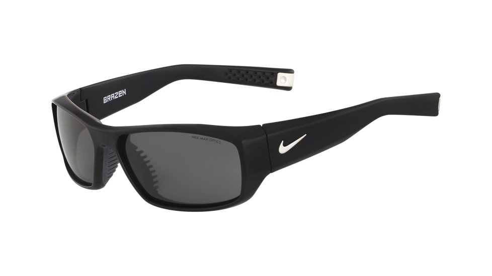 Nike Brazen Black sunglasses with grey lenses (quarter view)